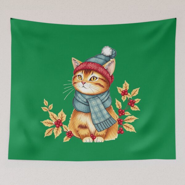 Item preview, Festive Collection: Cat designed and sold by The Digital Compass.
