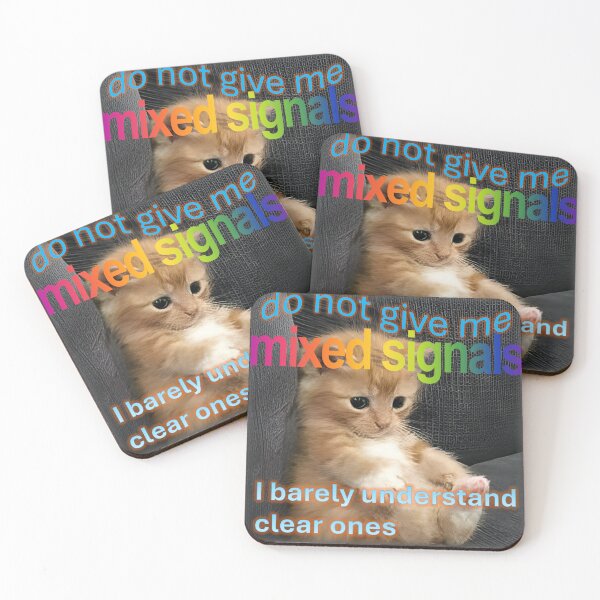 Item preview, Do not give me mixed signals Funny Cat designed and sold by GoatGarments.