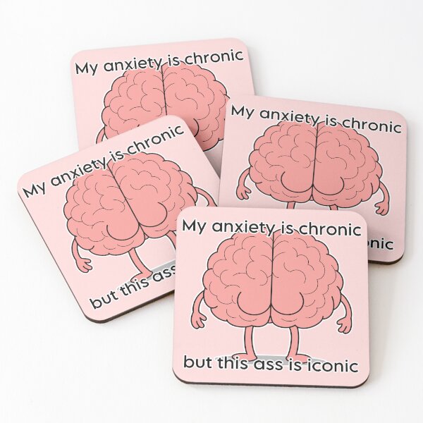Item preview, My anxiety is chronic designed and sold by SirKiwiSparkles.