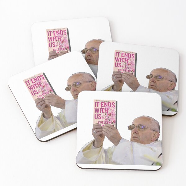 Item preview, Pope Holding It Ends with Us Colleen Hoover designed and sold by baranskini.