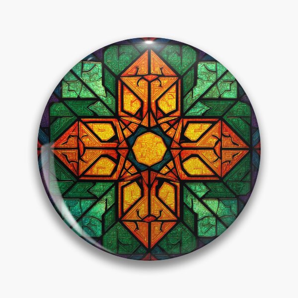 Item preview, Symbolic Design Poetic and Bold Stained Glass designed and sold by MidArtForge.