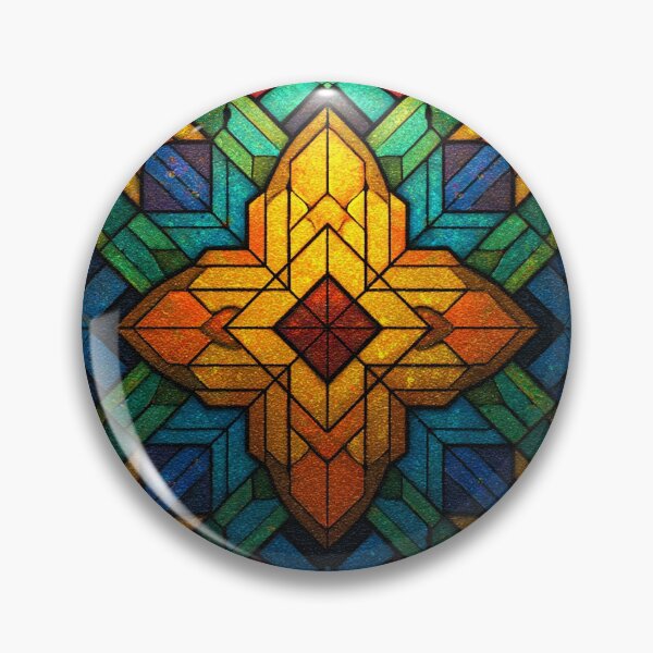 Item preview, Symbolic Design Poetic and Bold Stained Glass designed and sold by MidArtForge.