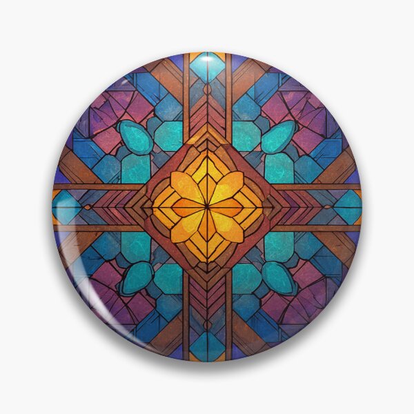 Item preview, Symbolic Design Poetic and Bold Stained Glass designed and sold by MidArtForge.