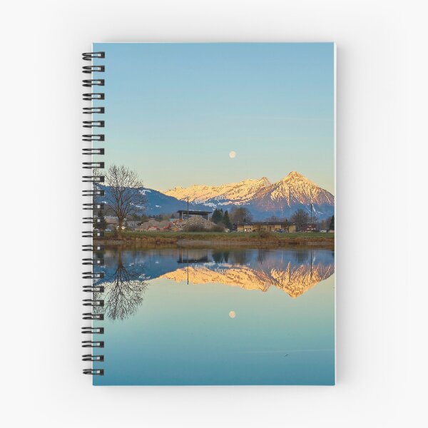 Item preview, Niesen reflection in the quarry lake – Swiss mountain meets still water surface designed and sold by beatbieri.ch.