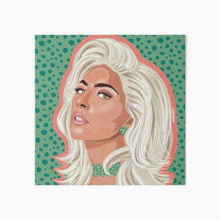 Aperçu de l'œuvre Lady Gaga portrait | Pop Art style | NO AI créée et vendue par ElenaPopArt.