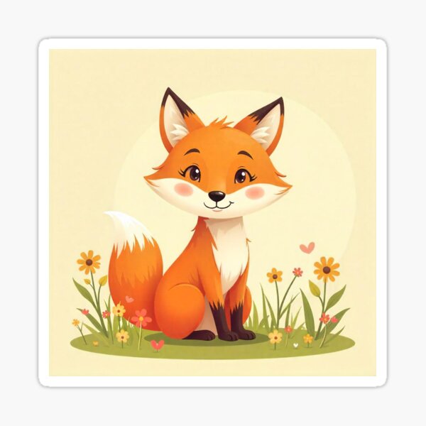 Item preview, Little Fox in Bloom designed and sold by snoograpes.