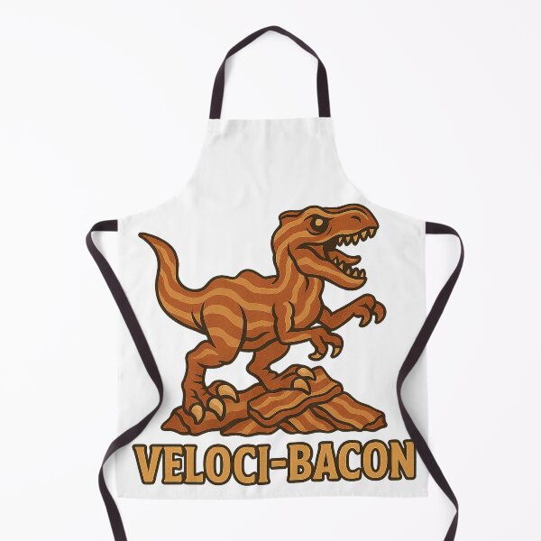 Item preview, Veloci-Bacon – The Crispiest Raptor Alive designed and sold by DonnyFoodGadget.