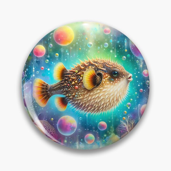Item preview, Puffer Fish Art #2 | Pufferfish Lovers designed and sold by ksgraphics222.