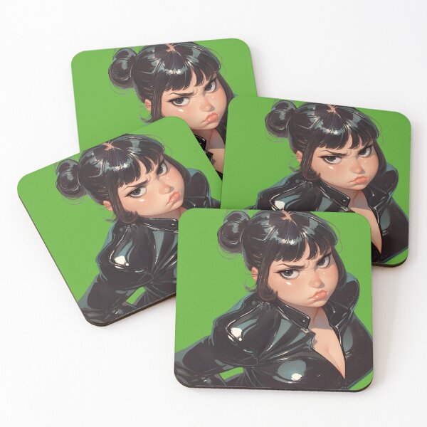 Item preview, annoyed woman in latex designed and sold by obstinator.
