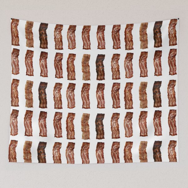 Item preview, Funny Bacon Strip Grid – 9 Sizzling Bacon Styles Food Art Design designed and sold by TeeTimeTreasure.