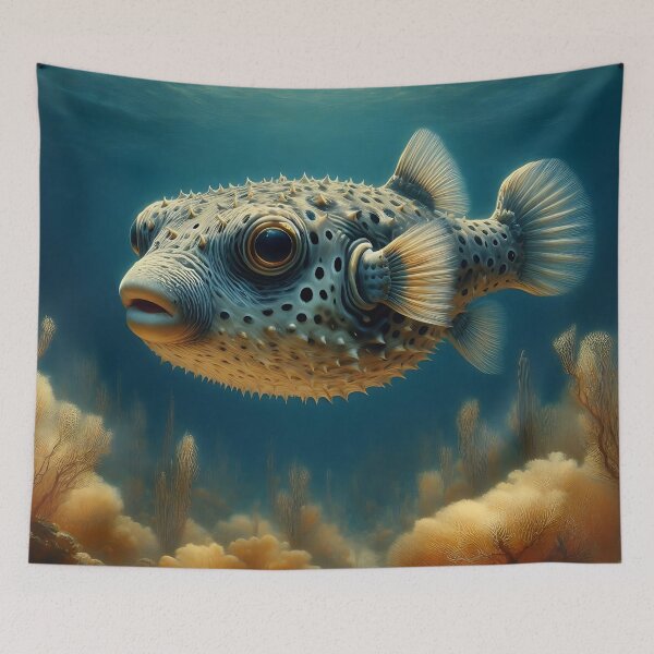 Item preview, Puffer Fish Art #3 | Pufferfish Lovers designed and sold by ksgraphics222.