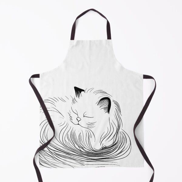 Item preview, Snoozing Persian Cat Sketch designed and sold by ShadowAndSlate.