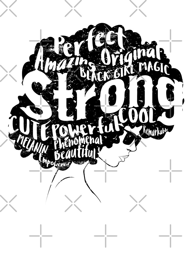 Black Girl Magic Word Montage T-Shirt