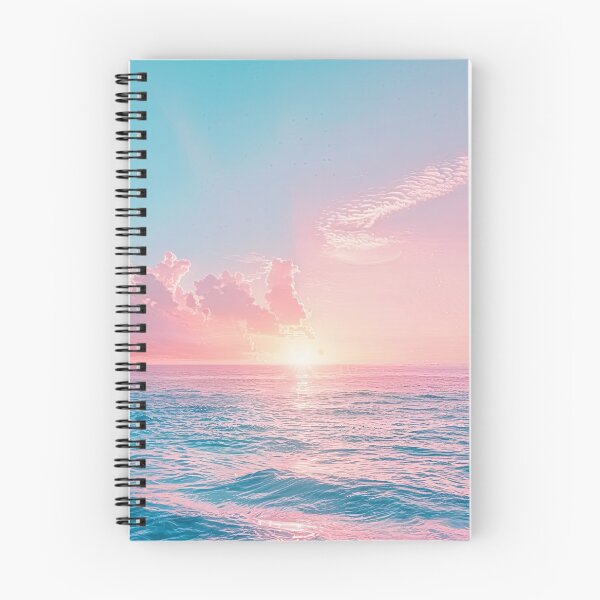 Item preview, Summertime Vibes - Pastel Pink Beach Scene 1 designed and sold by SparroCreative.