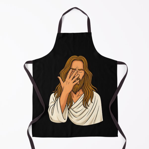 Item preview, Funny Facepalm Jesus Meme Art designed and sold by DrawHandArt.