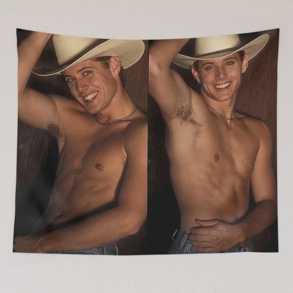 Item preview, jensen ackles Shirtless designed and sold by sarzerdesigns.
