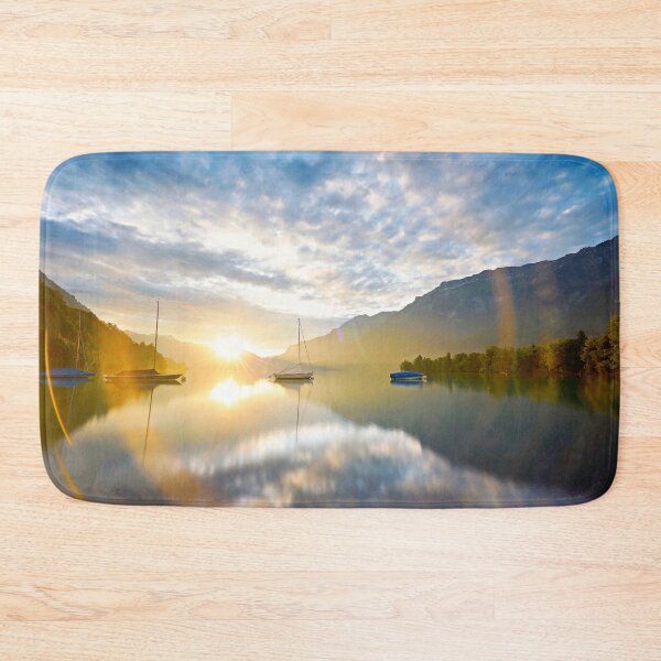Item preview, Sunrise over Lake Brienz – Morning magic in the Bernese Oberland designed and sold by beatbieri.ch.