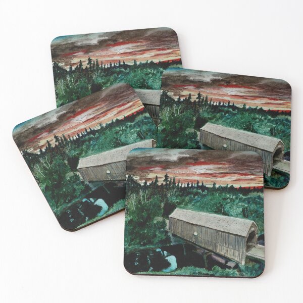 Item preview, Covered Bridge - Budd's Cocagne River No. 5 designed and sold by Dureall Ramsdell.
