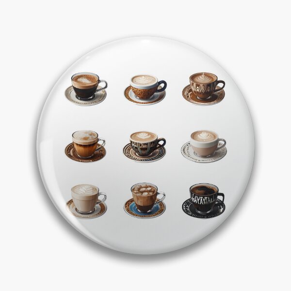 Item preview, Coffee Lovers Grid Style design perfect gift for the coffee lover designed and sold by TeeTimeTreasure.