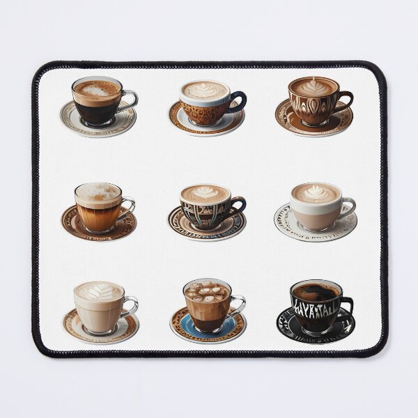 Item preview, Coffee Lovers Grid Style design perfect gift for the coffee lover designed and sold by TeeTimeTreasure.