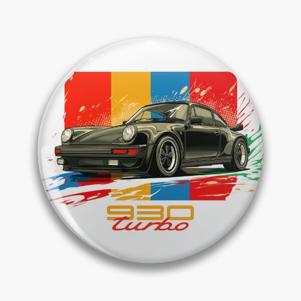 Artikelvorschau, Porsche 964 911 930 Turbo Pop-Art-Illustration entworfen und verkauft von blackdogshop.