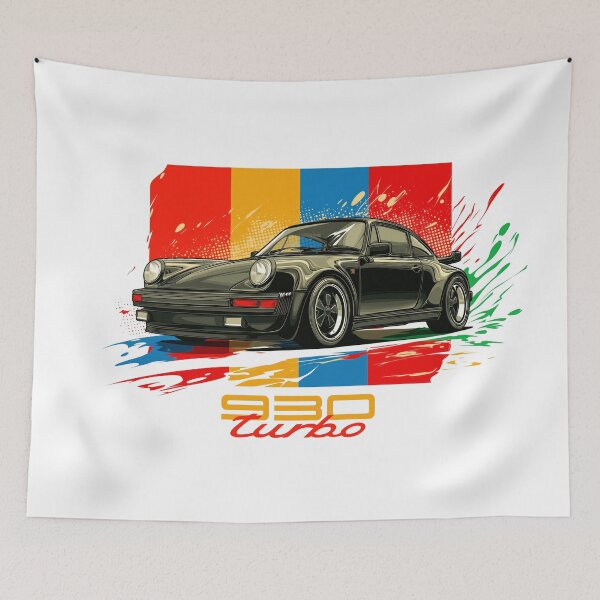 Item preview, Porsche 964 911 930 Turbo Pop Art Illustration designed and sold by blackdogshop.