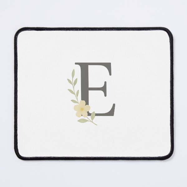 Item preview, Floral Monogram “E” – Elegant Botanical Alphabet Letter Art designed and sold by Queer Designs.