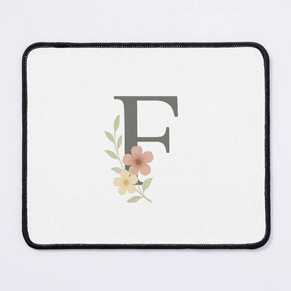 Item preview, Floral Monogram “F” – Watercolor Flower Alphabet Letter Art designed and sold by Queer Designs.