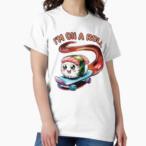 Item preview, I’m on a Roll – Cute Sushi Skate designed and sold by SakuraHaven.