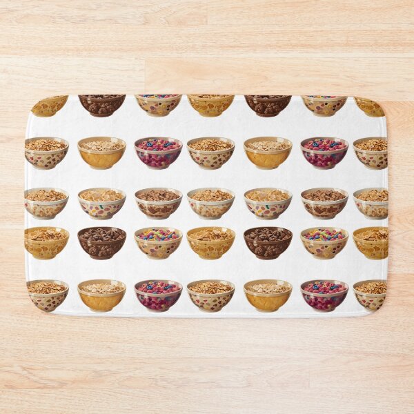 Item preview, Colorful Cereal Bowl Grid – Fun Breakfast Art for Food Lovers designed and sold by TeeTimeTreasure.