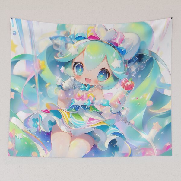 Item preview, Magical Idol Girl with Strawberry Drink designed and sold by bubblegoth.