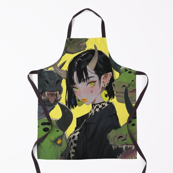 Item preview, Edgy Anime Girl with Reptile Horde designed and sold by bubblegoth.