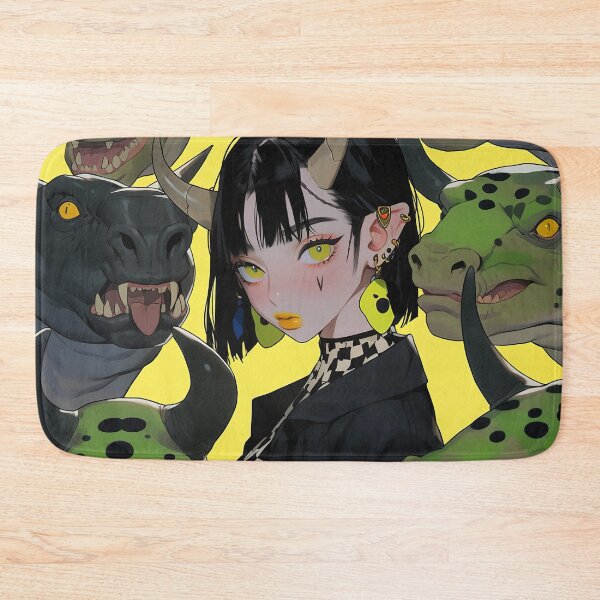 Item preview, Edgy Anime Girl with Reptile Horde designed and sold by bubblegoth.