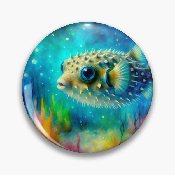 Item preview, Puffer Fish Art #4 | Pufferfish Lovers designed and sold by ksgraphics222.