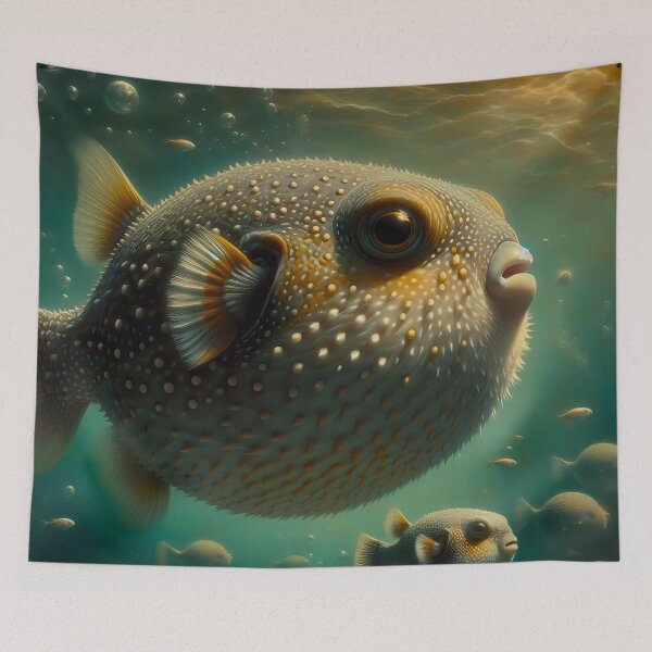 Item preview, Puffer Fish Art #5 | Pufferfish Lovers designed and sold by ksgraphics222.