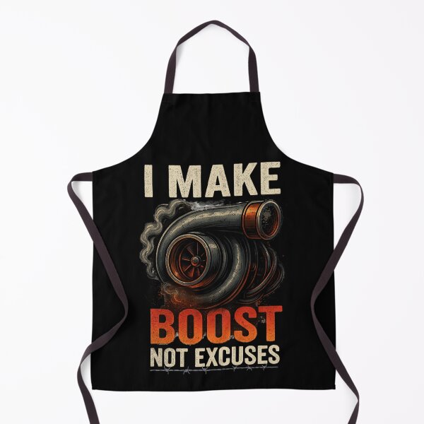 Item preview, I Make Boost Not Excuses Funny Sarcastic Turbo Boosted Turbocharger Racing Garage designed and sold by CarantinedChaos.