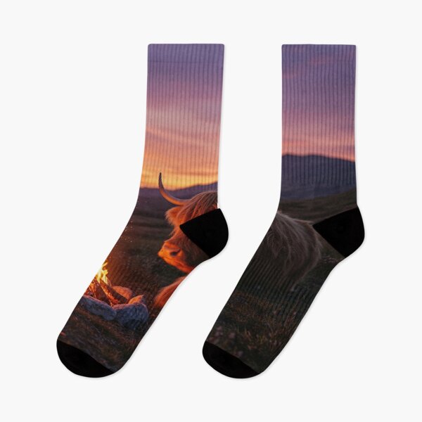 Item preview, Highland cow camp fire  designed and sold by Md1982.