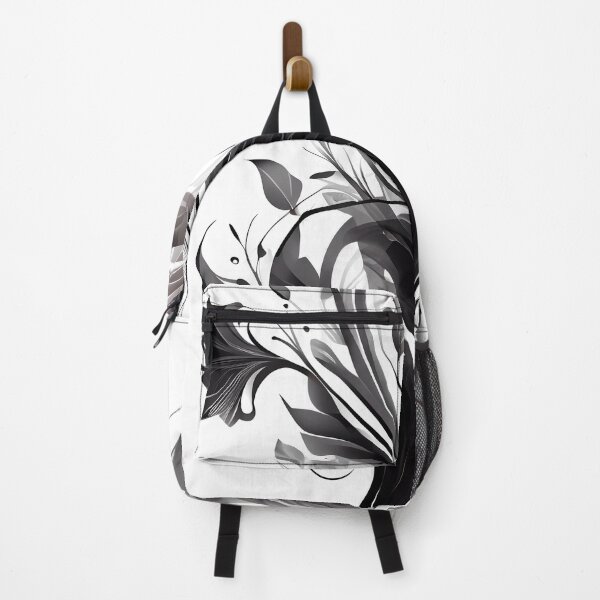 Item preview, Flowers Silhouette Dark on White designed and sold by ShadowAndSlate.