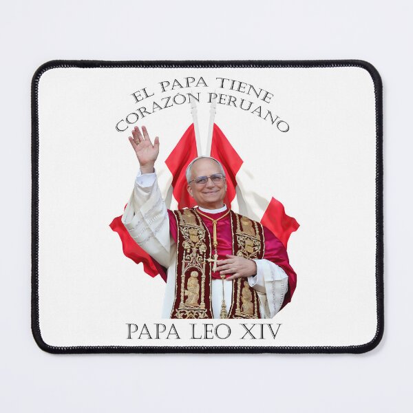 Item preview, Papa Leo XIV Pope Leo Peruvian Heart designed and sold by CELTIC-DESIGNS.