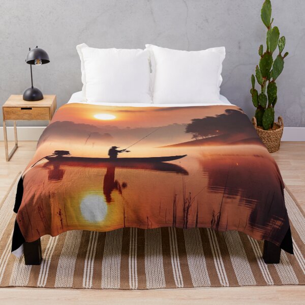 Item preview, Fishing at sunset designed and sold by JALNERVION SHOP.