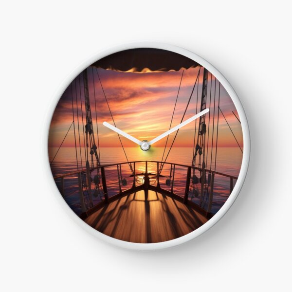 Item preview, Sail ship evening sun set designed and sold by brunno1234.