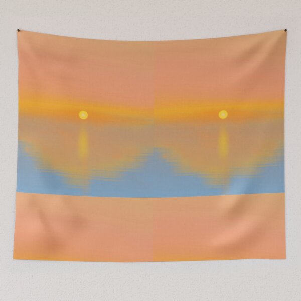 Item preview, Tranquil Sunset Over Water – Minimalist Aesthetic Landscape designed and sold by ChillVibes04.