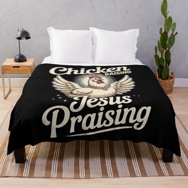 Item preview, Chicken Raising Jesus Praising Funny Farm designed and sold by Redgiant87x.