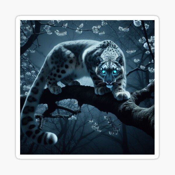 Item preview, Beautiful Snow Leopard Print designed and sold by LowkeyJazz.