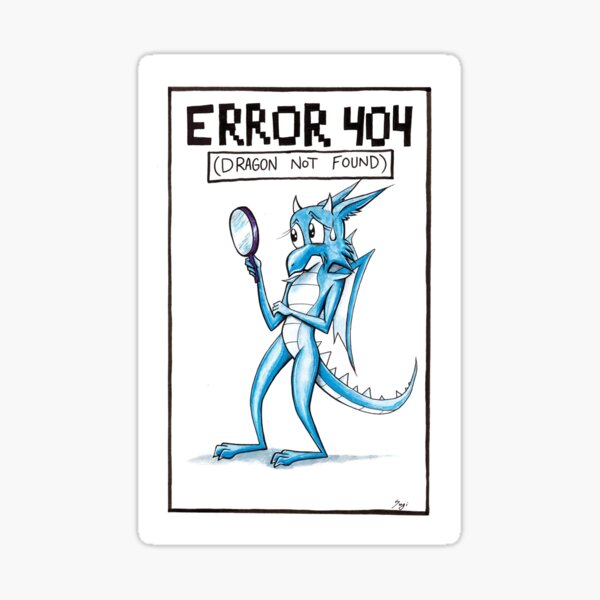 Error 404 Stickers for Sale | Redbubble