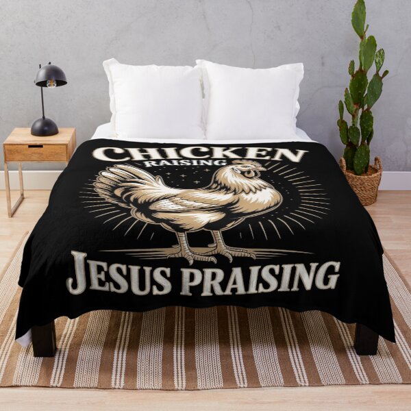 Item preview, Chicken Raising Jesus Praising Funny Farm designed and sold by Redgiant87x.