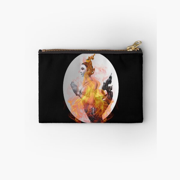 Item preview, Flaming Kinnaree in B&W designed and sold by Linklandiya.