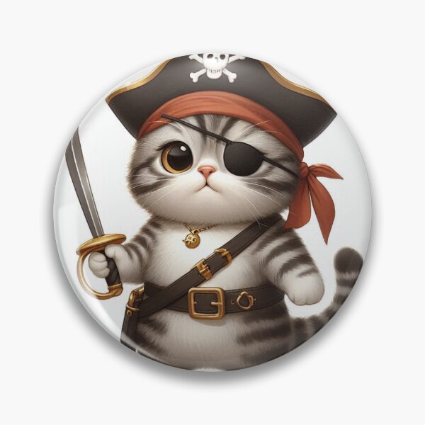 Artikelvorschau, Katze mit Piratenhut entworfen und verkauft von Pirate Emporium.