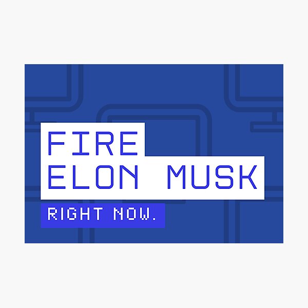 Item preview, Fire Elon Musk designed and sold by Zany-Flamingos.