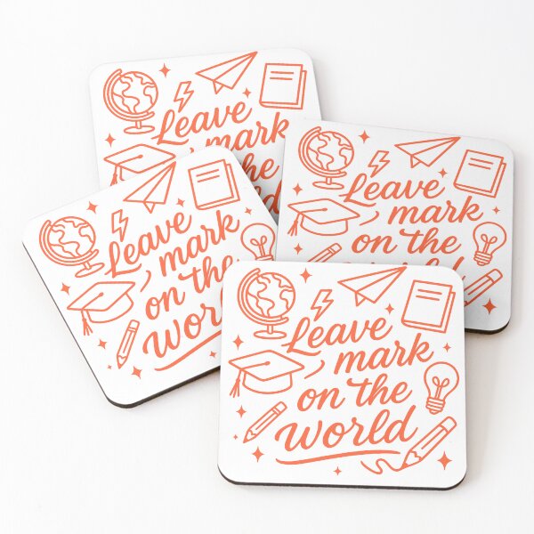 Item preview, Leave a mark on the world: teacher design featuring motivational message for teachers shaping future minds designed and sold by puurfectcat.